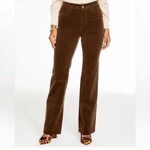 NWT Talbots Brown Corduroy Bootcut Curvy Tall Pants